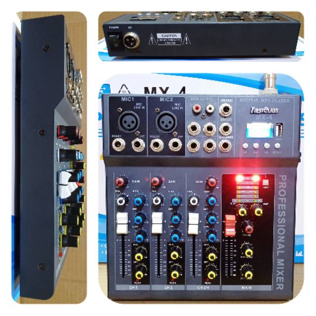 MIXER AUDIO FIRSTCLASS MX 4 PROFESIONAL MIXERS
