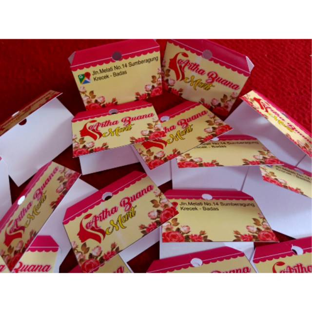 

Label produk kemasan custom uk. 4x5cm minimal order 50