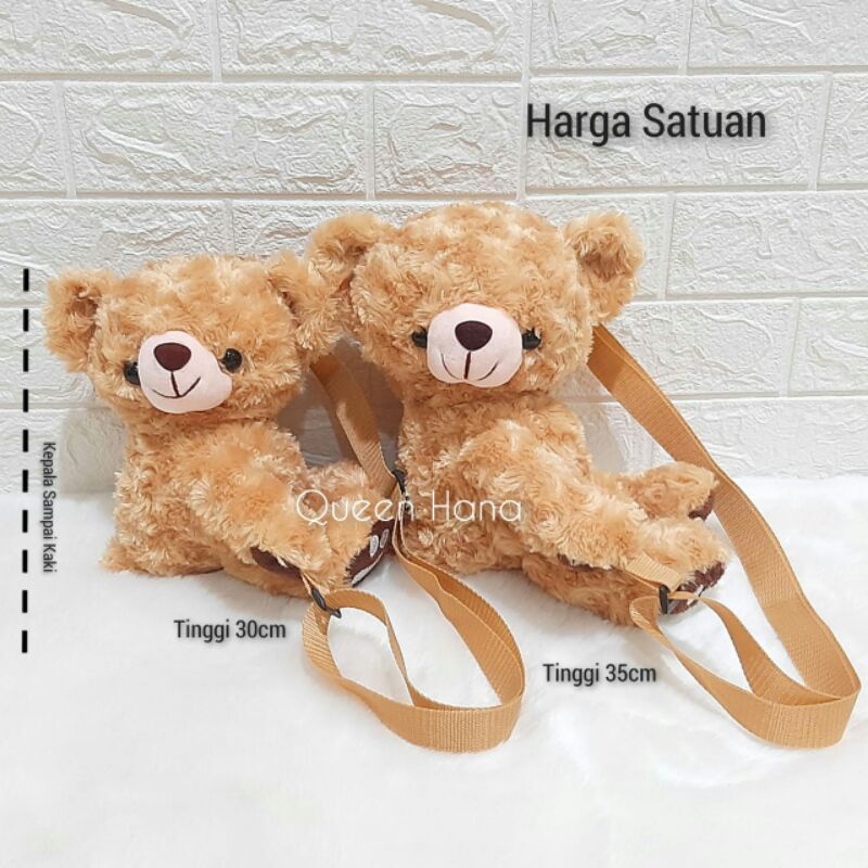 Tas Selempang Beruang Cewe Asli Import / Tas Selempang Cute Bear 30cm