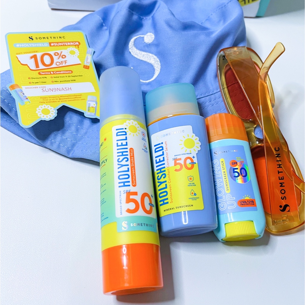 SOMETHINC Holyshield Sunscreen Stick Serum Mist Spray - SPF 50 ++ UVA UVB