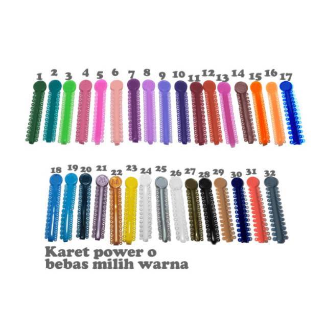 Karet behel power O lokal ECER ISI 10biji