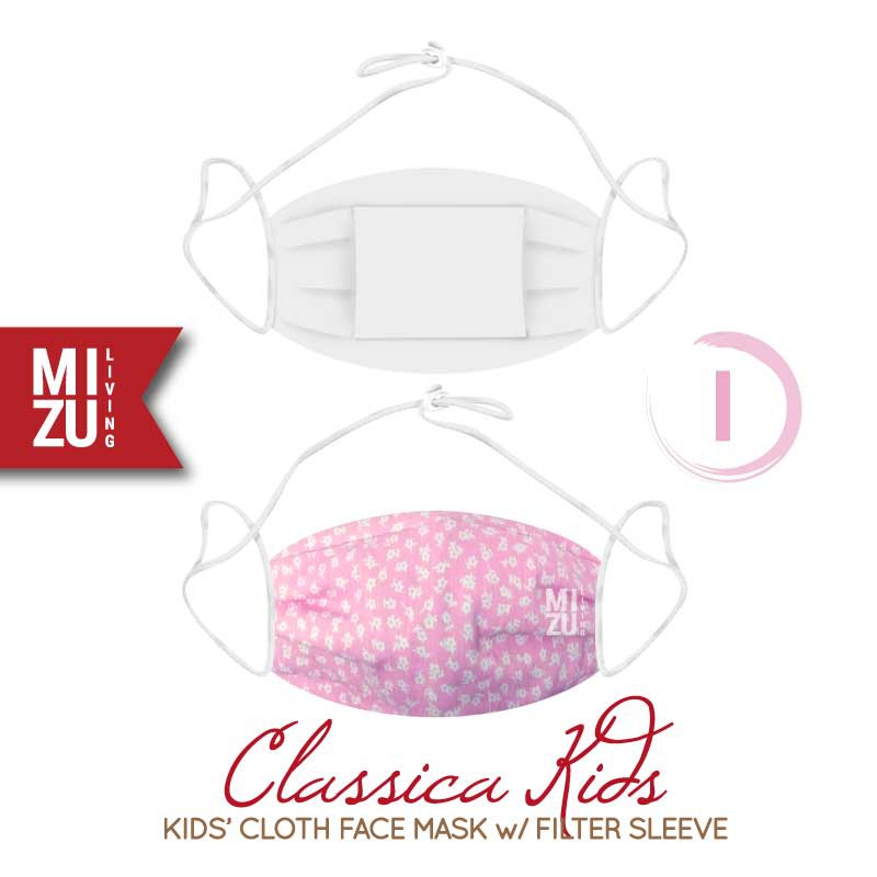 [SALE] MIZU CLASSICA KIDS Cloth Face Mask Masker Anak Kain Corak 3 Ply Sarung Filter NON-MEDIS-I