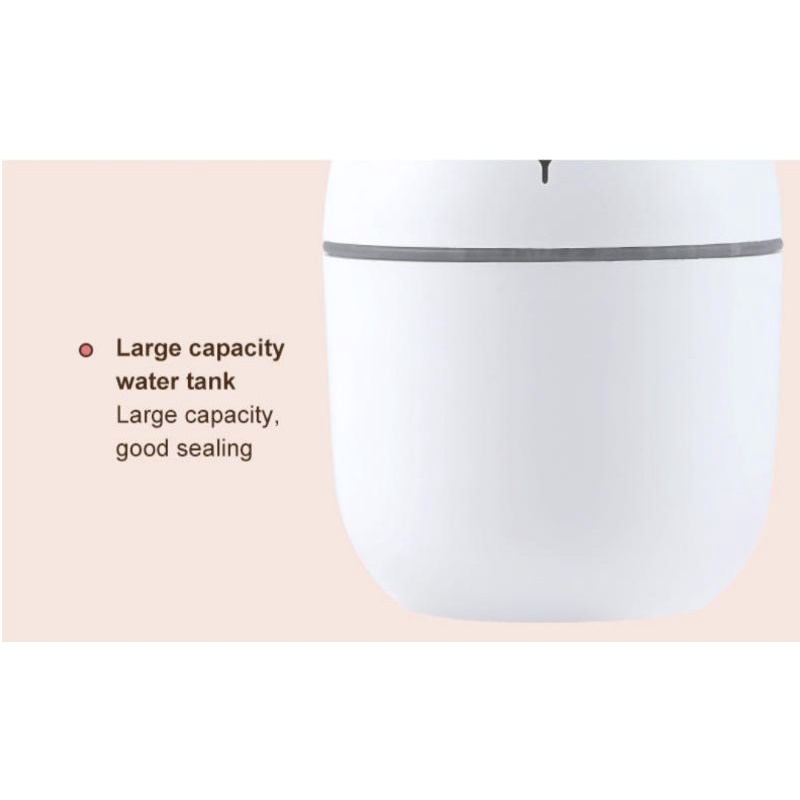 Diffuser Mini Humidifier USB Small Sprayer Air Purifier LED Ruangan Pewangi Oil Burner Aroma Ruang