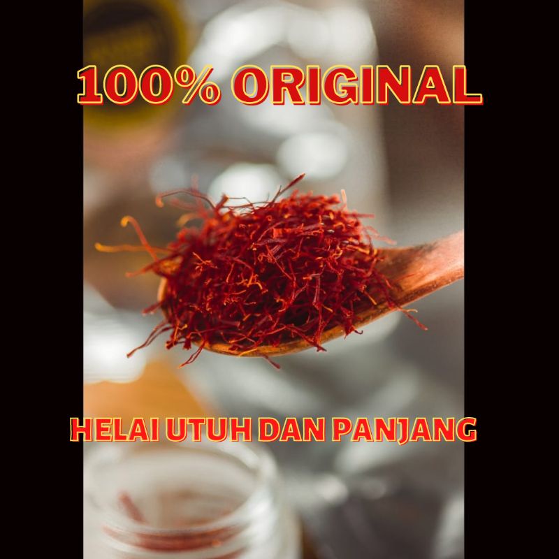 

Original Asli Saffron Safron Kashmir Grade A+ isi 1 Gram