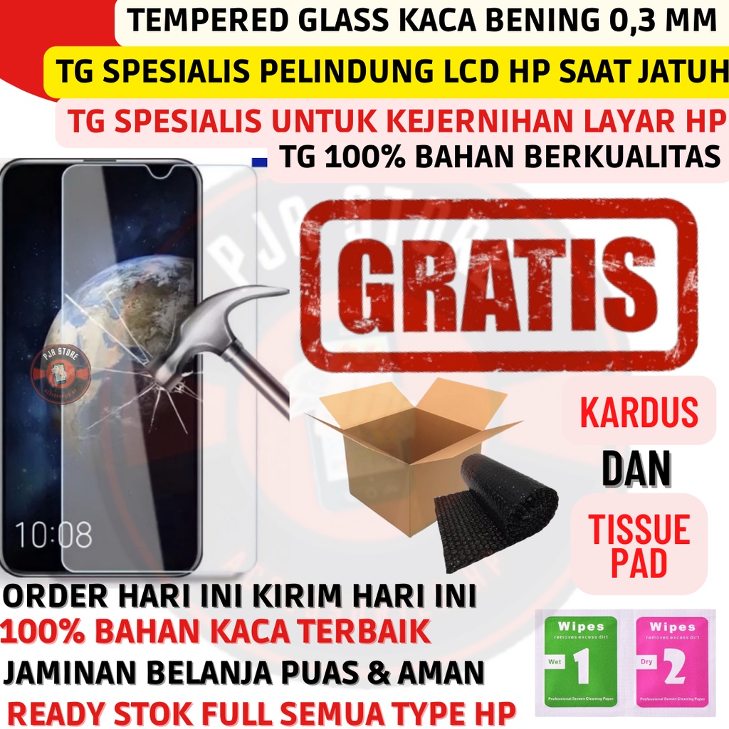 Tempered Glass Anti Gores Temperglass Screen Protector TG Kaca Samsung A10 A10S A20 A20S A30 A30S A50 A50S A60