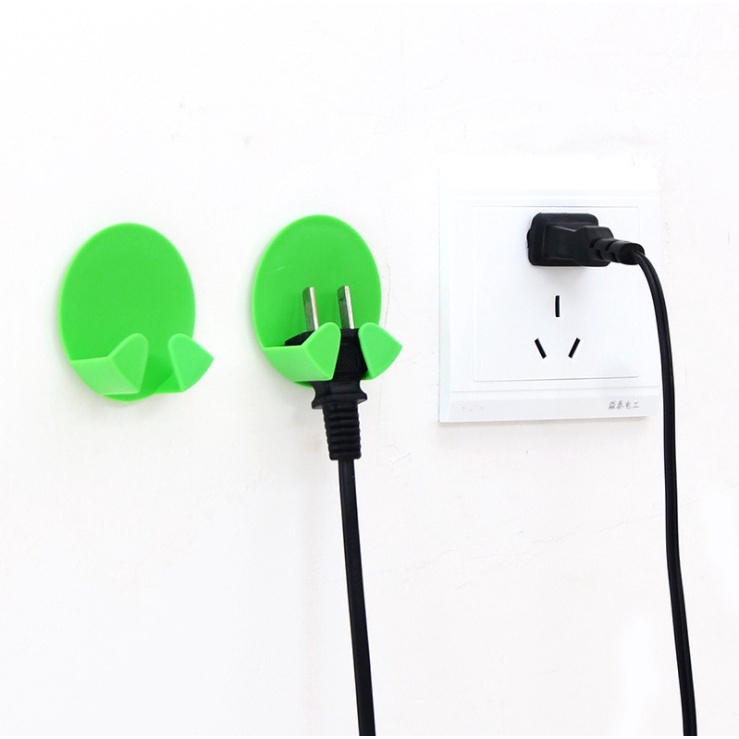 2 Pcs Rak Penyimpanan Power Socket Listrik Multifungsi Dengan Perekat Kuat Untuk Rumah