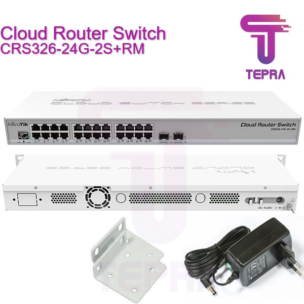 入荷中 HAPPYセレクトショップMikrotik CRS326-24G-2S RM network switch L2 Gigabit  Ethernet 10 100 1000 Grey Power over PoE