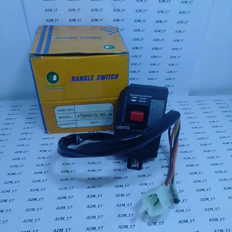 SAKLAR KANAN HOLDER SWITCH ON OFF LAMPU TOMBOL STATER SHOGUN LAMA SHOGUN KEBO
