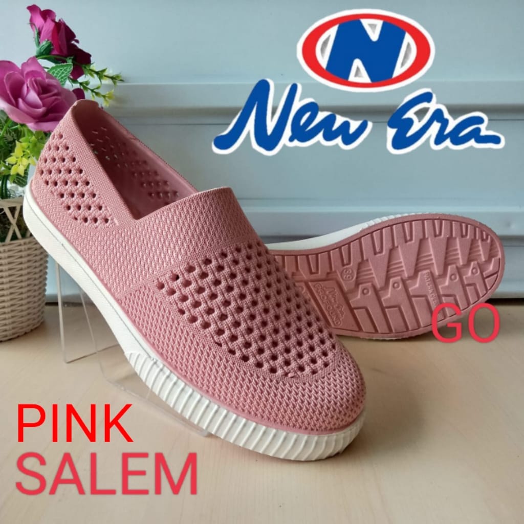 gof NEW ERA LB 12011 Sepatu Slip On Wanita Karet Terbaru Original Murah Sepatu Cewek Termurah