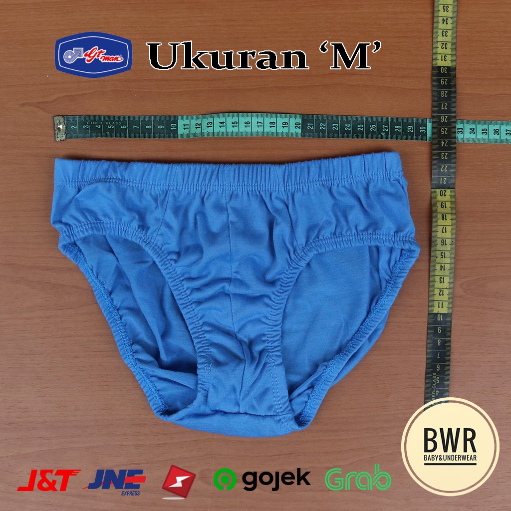 [ 3pc ] GMN | Celana Dalam Pria GT Man | CD Sempak Pria Dewasa Karet Kerut - Bwr III N4-Q4