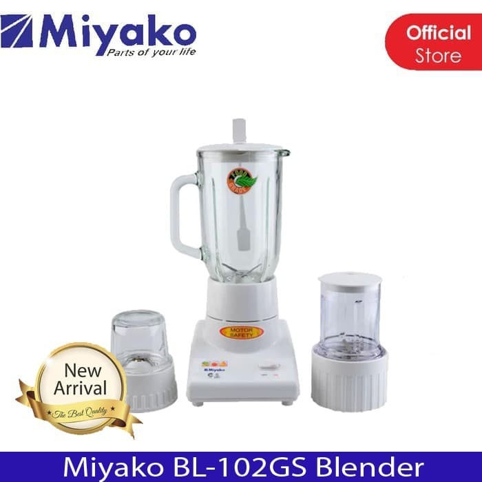 Miyako Blender BL 102 GS / Blender 3 Tabung Kaca 1 Liter BL-102GS