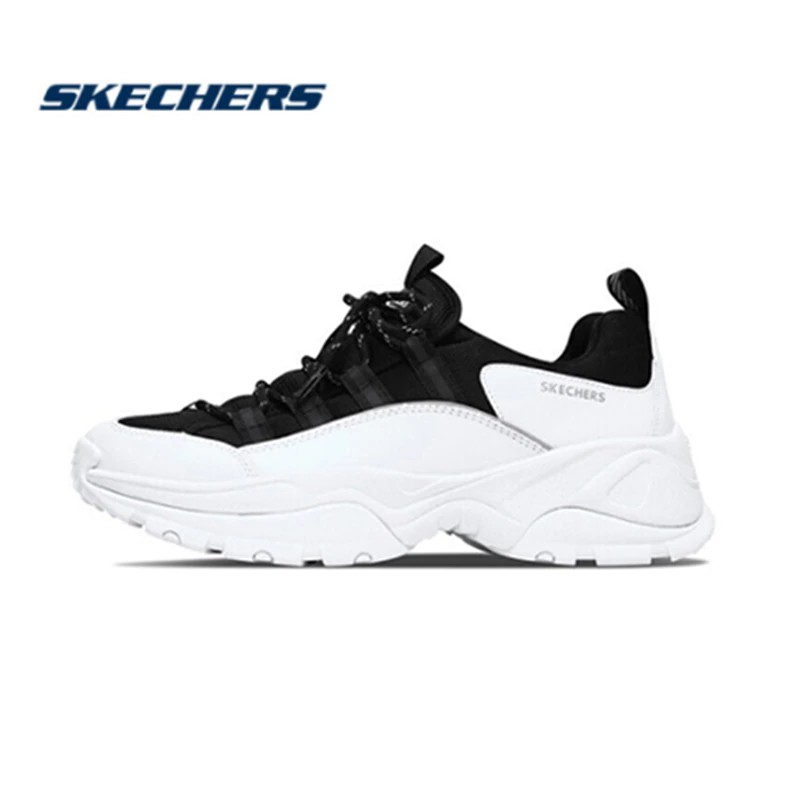 Import Skechers Sepatu Pria D'lites Platform Sepatu Kasual Nyaman Merek Fashion Mewah Tenis