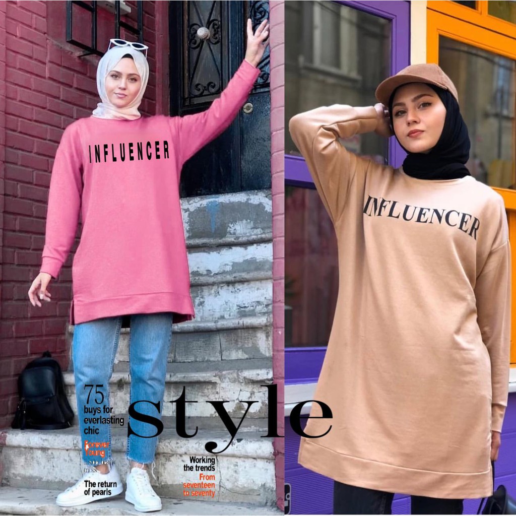 VS GG - baju atasan SWEATER JUMBO wanita INFLUENCER