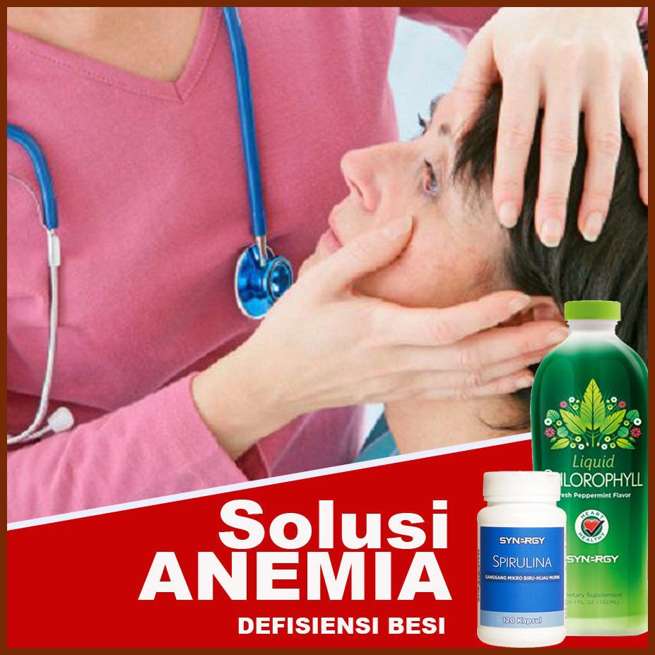 SUPLEMEN/HERBAL Kekurangan Darah (Klorofil + Spirulina Synergy)