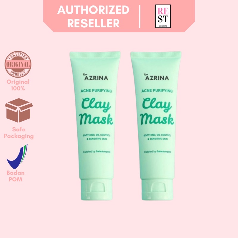 RESTBEAUTY - Azrina Acne Purifying Clay Mask BPOM