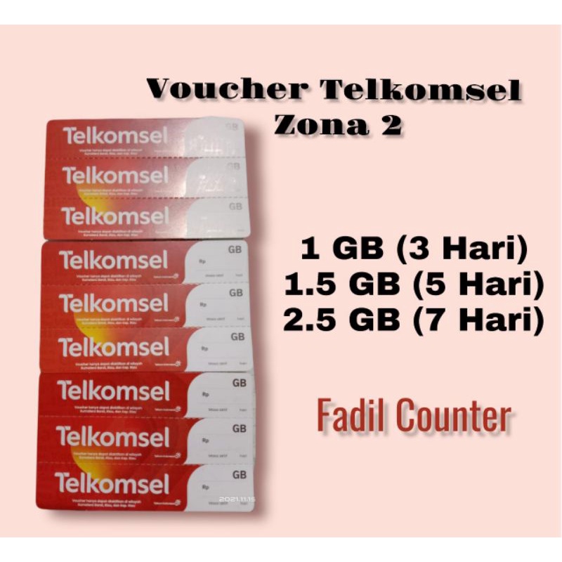 Voucher Telkomsel 2.5gb