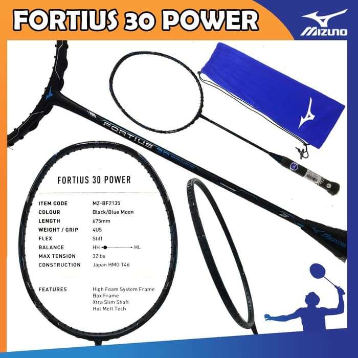 MIZUNO RAKET BADMINTON MIZUNO FORTIUS 30 POWER ORIGINAL