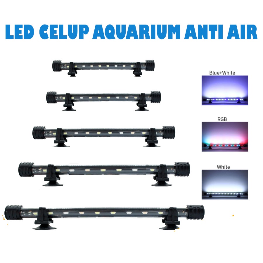 LAMPU AQUARIUM LED 20/30/40/50/60cm Rosston(MURMER)