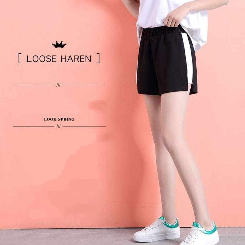 [UNI 010] HOT PANTS POLOS | CELANA PENDEK WANITA | CELANA HIGH WAIST | SHORT PANTS WANITA | CELANA SANTAI