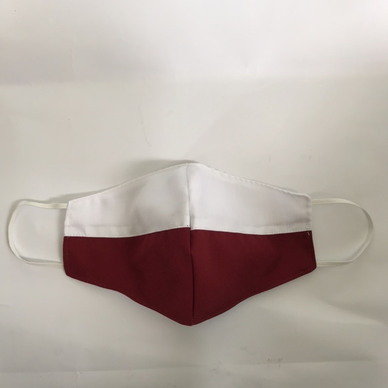 MASKER KAIN MERAH PUTIH MODEL SCUBA