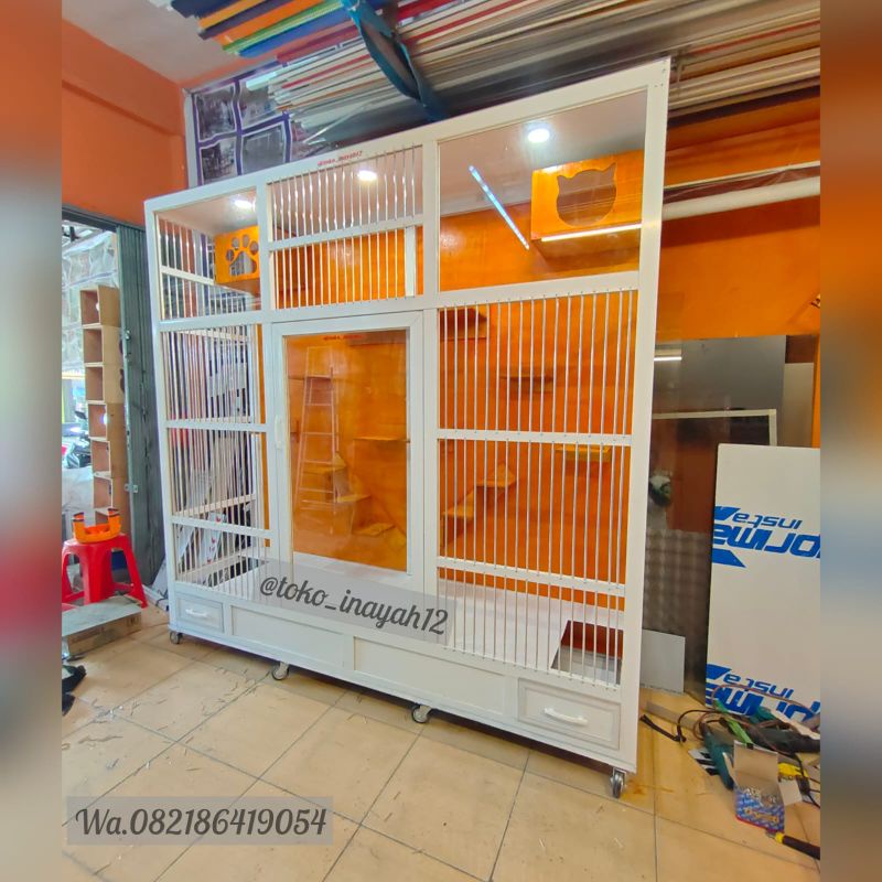 Kandang Kucing Alumunium dan Playground Jumbo Wilayah PALAMBANG