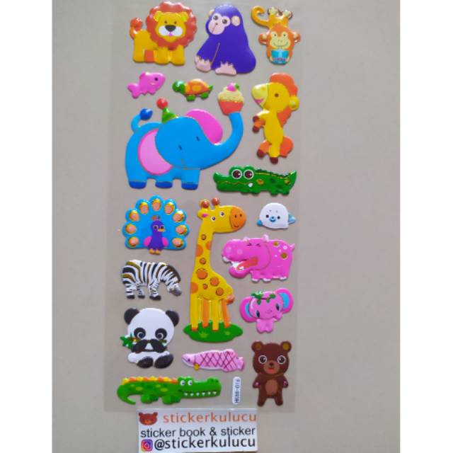 

Stiker timbul ANIMALS 11x28cm