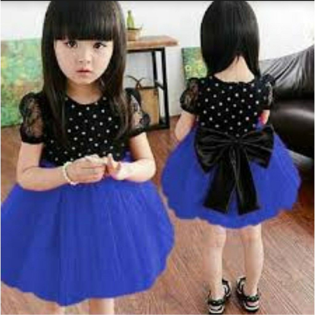 FWG -  SHAN SHAN POLKA KIDS / DRES ANAK WANITA TERBARU / DRESS ANAK CANTIK POLKADOT