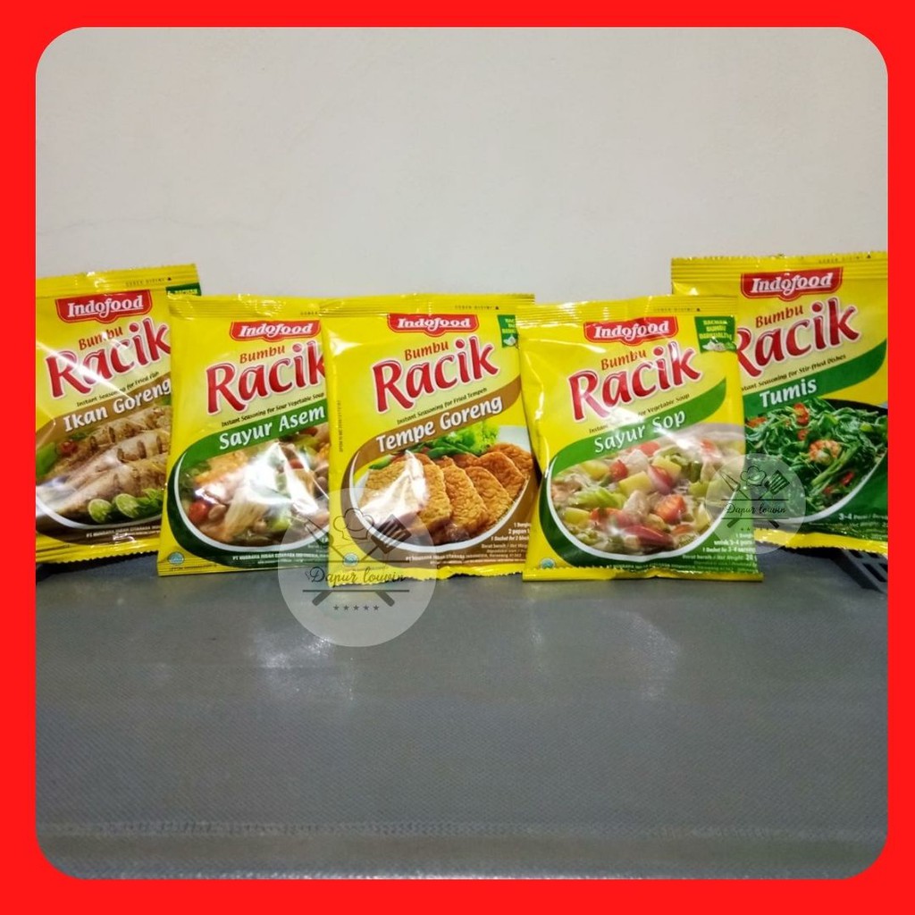 

Aneka Bumbu Racik Serbaguna Instan Indofood Kemasan Sachet Bumbu Ayam Goreng / Tempe Goreng / Ikan Goreng / Tumis / Sayur Asem / Sayur Sop