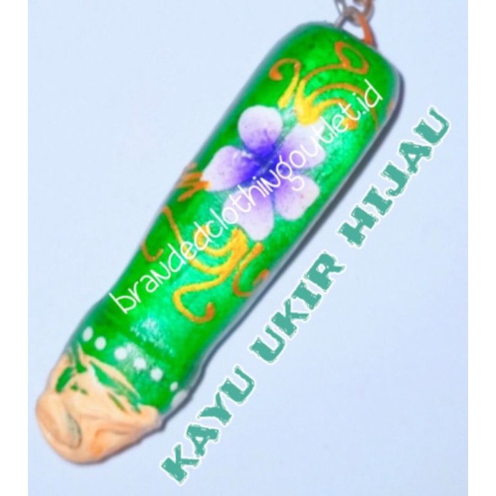 GANTUNGAN KUNCI DEWASA BRIDAL SHOWER | KEY CHAIN MEN PENIS | GANTUNGAN KUNCI PENIS | GANTUNGAN KUNCI BONEKA | GANTUNGAN KUNCI LUCU | GANTUNGAN KUNCI UNIK | GANTUNGAN KUNCI PELUIT | SOUVENIR | HADIAH | KEY RING UNIQUE  | KEY CHAIN UNIQUE FUNNY 1PCS-KAYU UKIR HIJAU