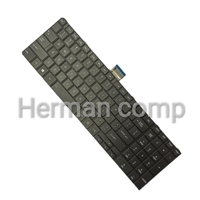 Keyboard Toshiba Satelite C850 C850D C855 C855D L850 L850D L855 L855D Series Hitam