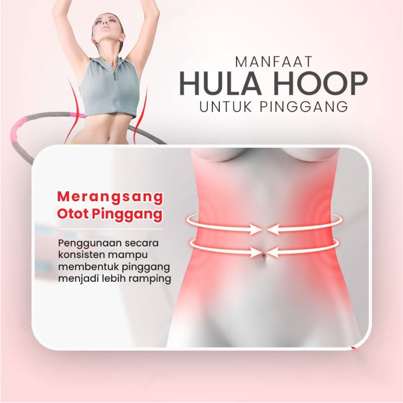 NEW PRODUCT Alat Olahraga Hula Hoop Dan Skipping Jum Alat Fitness Hula Hoop Foam Bongkar Pasang Sutera99