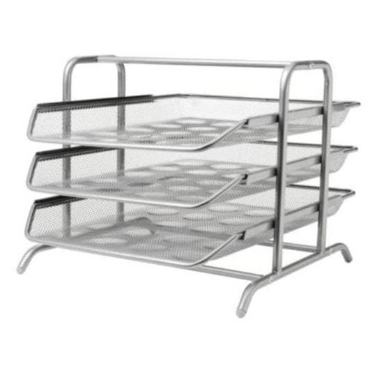 Salestok14- Tempat Kertas/Rak Kertas/Tempat Surat/Ikea Dokumen/Letter Tray - Silver
