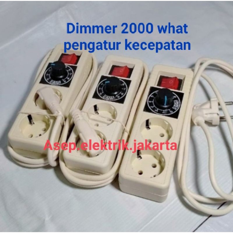 PENGATUR KECEPATAN STOP DIMMER 2000w AC DIMER GRINDA BOR KIPAS STOPKONTAK SPEED CONTROL TERMINAL