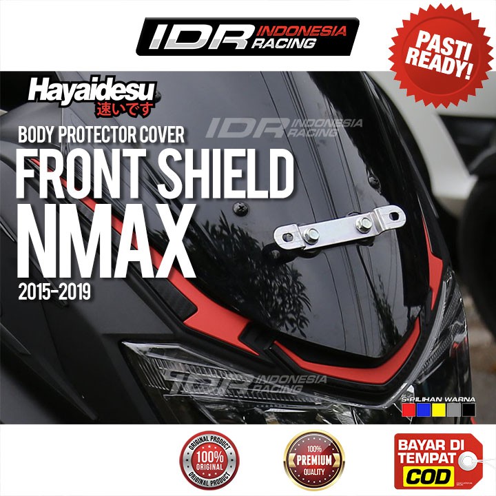 Hayaidesu NMAX Front Shield Cover Tameng Depan Body Protector Karet Pelindung Aksesoris