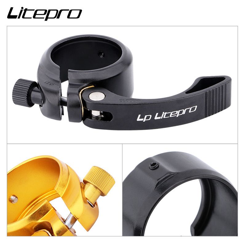 Seat Clamp Litepro QR 41mm Sepeda Lipat Seatpost 33.9mm Original