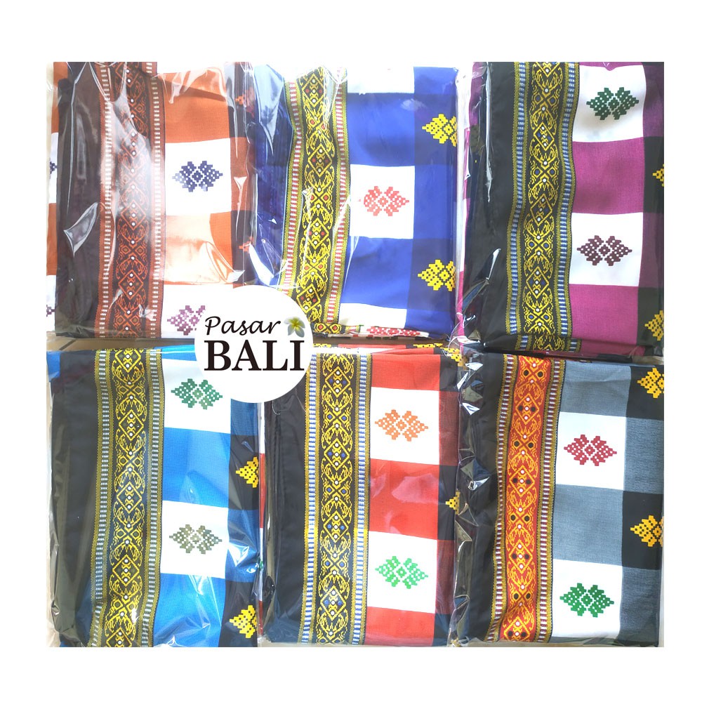 Sarung Etnik Bali Dewasa - Kotak Motif