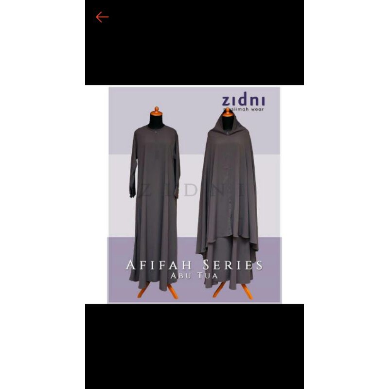 preloved gamis set khimar Zidni sunnah