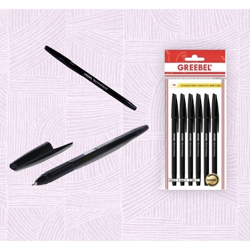 

Greeble Ballpen Technoline 0.5 Black (isi 6pcs) CRD