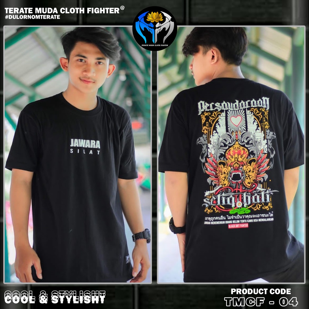 KAOS PSHT JAWARA SILAT FIGHTER CULTURE BUDAYA LEAK (BISA COD) TERATE MUDA CLOTH FIGHTER 04