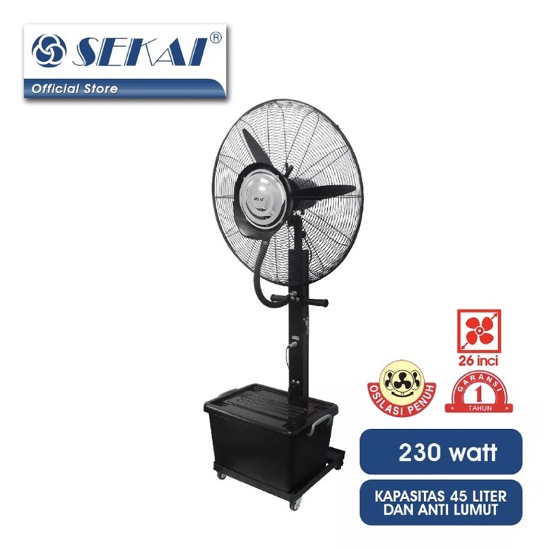 SEKAI Misty Fan [26"] IST2676M - Hitam