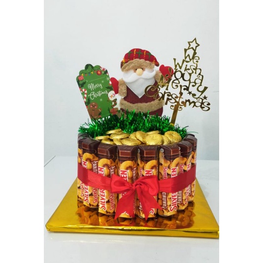

.parsel Natal choco Tower cake natal kue Natal dari coklat ( ds bgr )