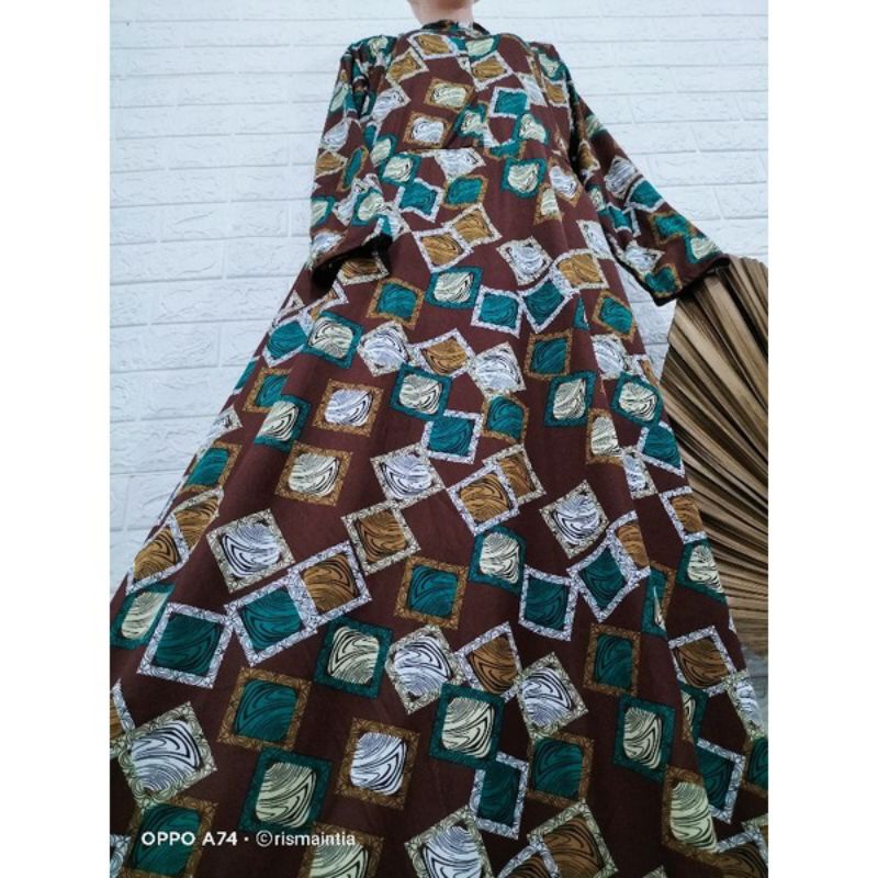 GAMIS AMORA MOTIF TERBARU JUMBO LD 120 / BUSUI LENGAN KERUT GAMIS TERBARU TERLARIS GAMIS MOTIF TUMPAL MAXMARA SATIN SILK BUNGA TERATAI TERLARIS