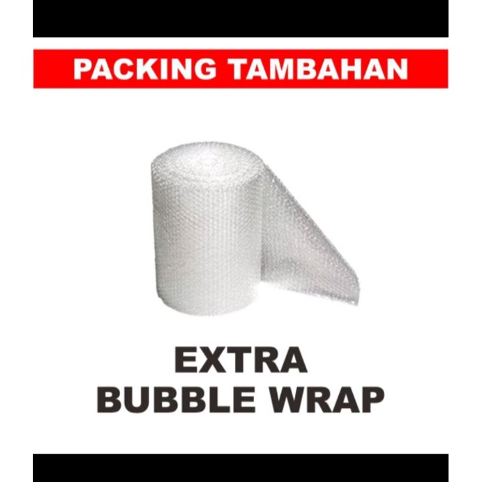

Extra Bubble Wrap, packing tambahan supaya melindungi barang lebih aman terkendali