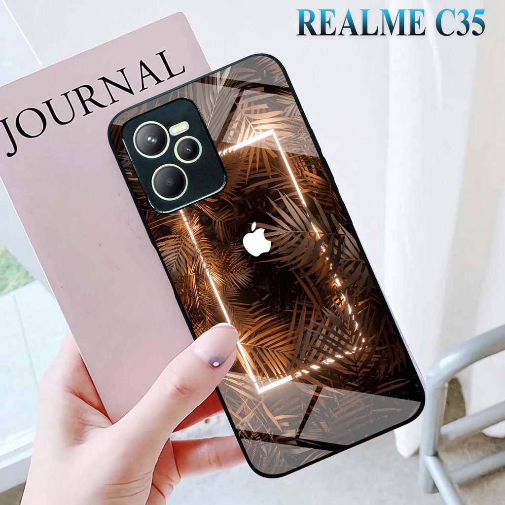 Case Kilau Realme | C35 | Narzo 50A Prime | Casing Hp Glossy | Motif Logo IP