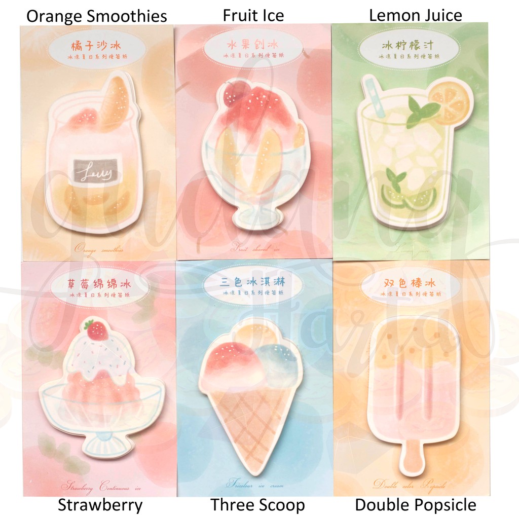 

Memo Summer Ice Cream Kartu Ucapan Lucu Unik DIY GH 301108