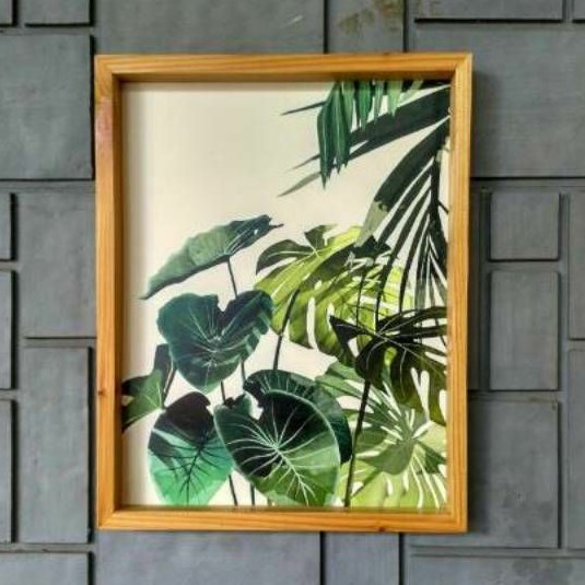 Photo Frame 12R type Bold Wall Decor, Pigora Foto Papan Kayu Bingkai foto Hiasan dinding, dekorasi