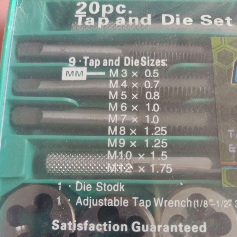 tap and die set 20pcs Dojiro / tap senai set 20pcs dojiro