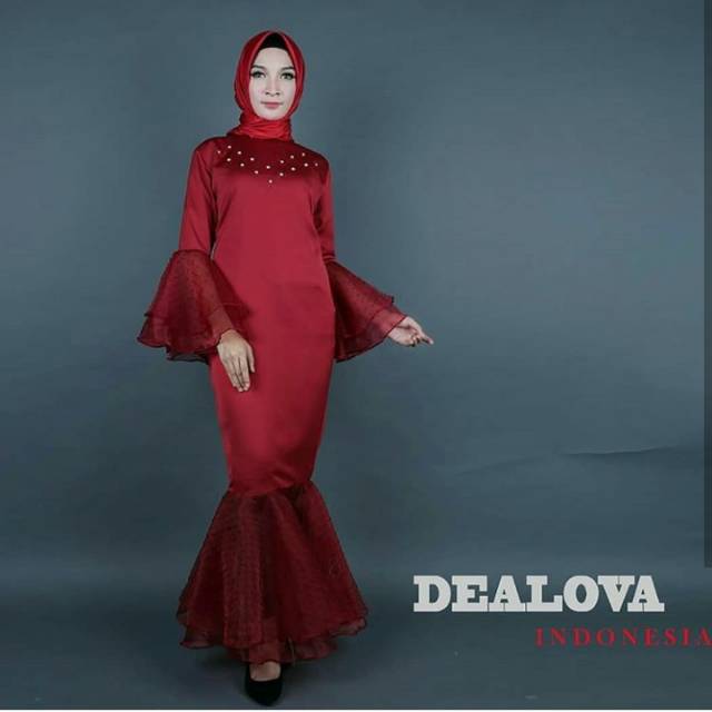 Mermaid dress / gamis mermaid / gaun duyung