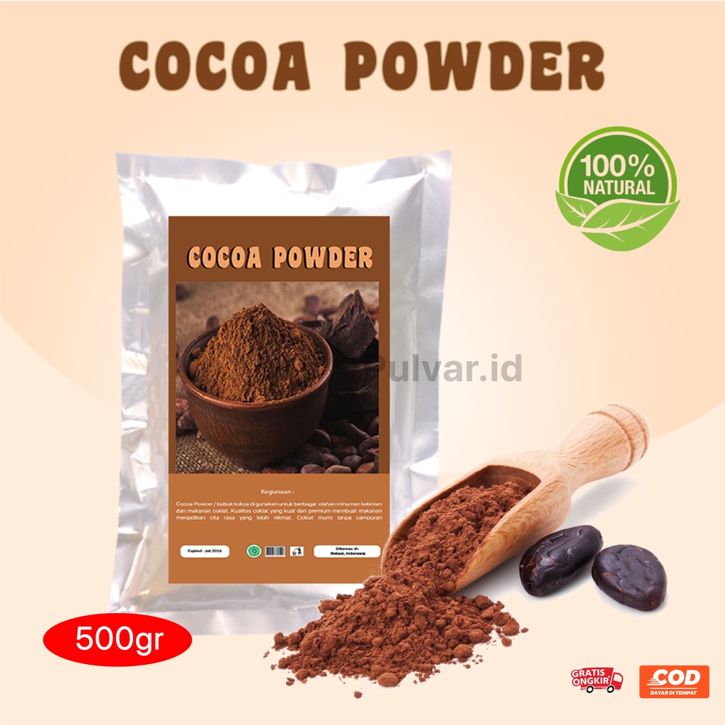 COCOA POWDER PREMIUM/ BUBUK COKLAT MURNI / COCOA POWDER PURE  / COCOA POWDER 500G / PREMIUM BUBUK COKLAT