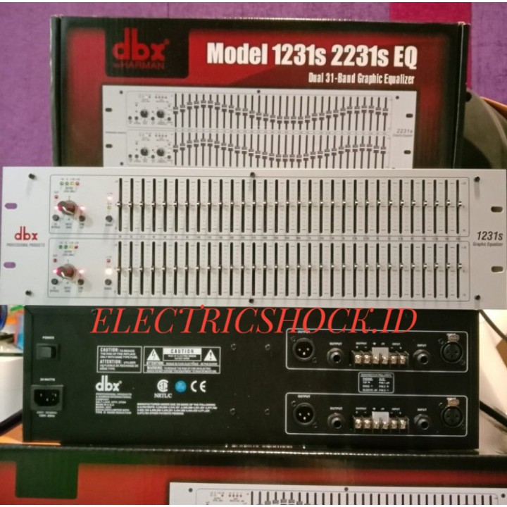 EQUALIZER DBX 1231S / 1231 S EQ DUAL 31- BAND GRAPHIC EQUALIZER